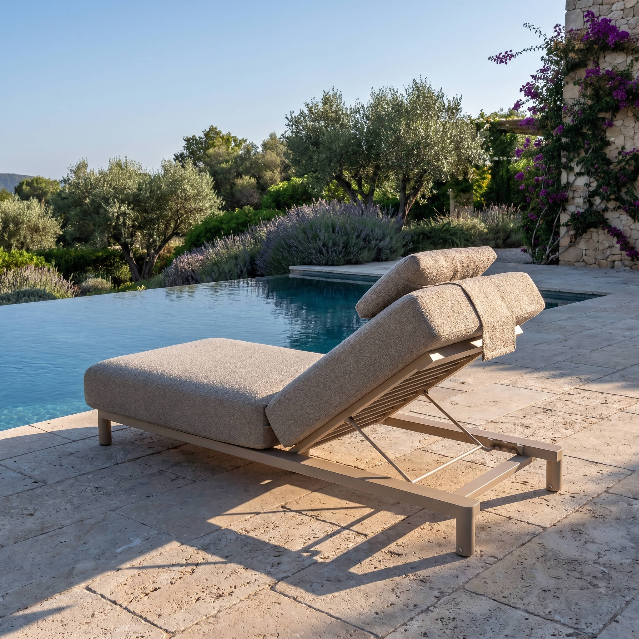 Bain de soleil MELOA sable pâle gris perle