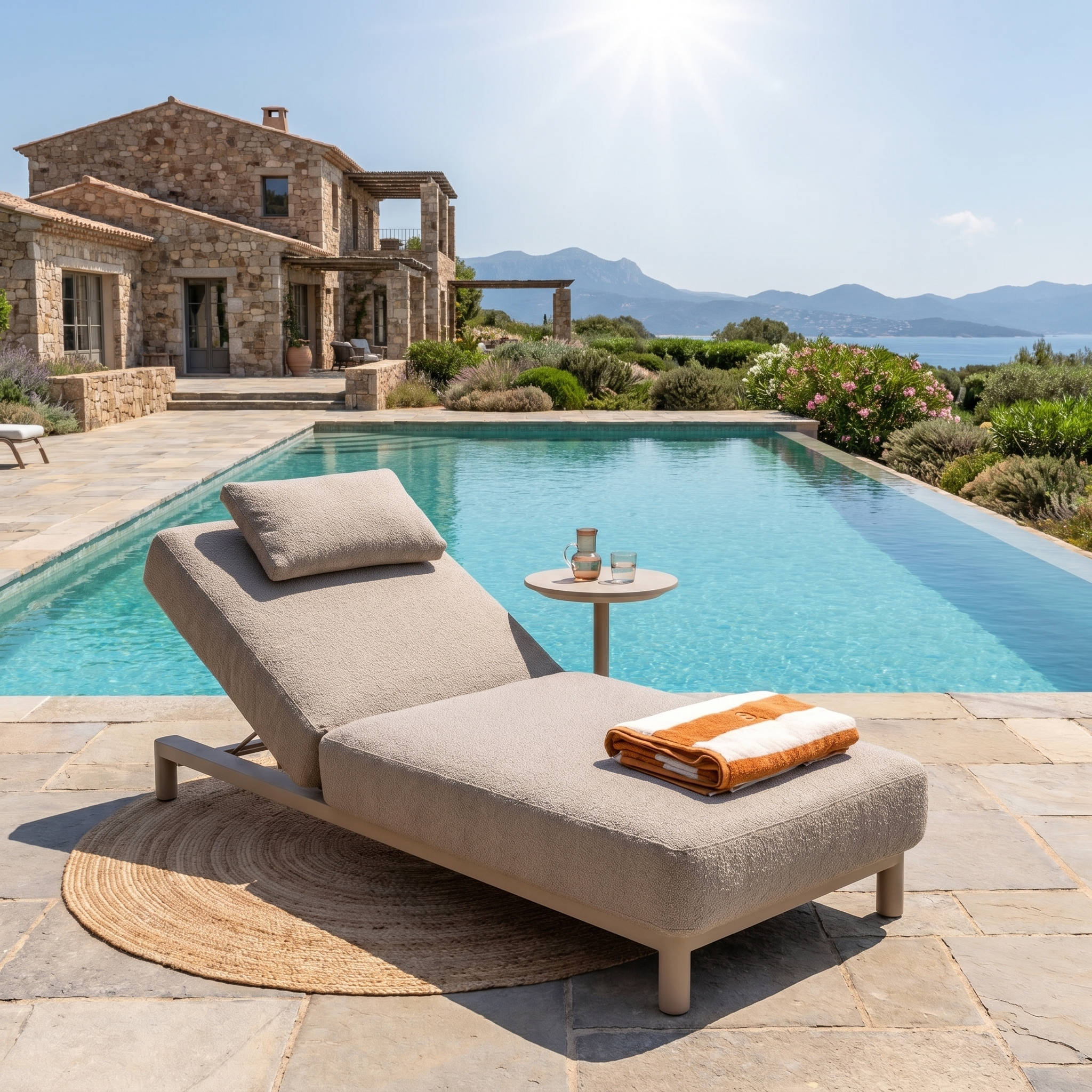 Bain de soleil MELOA sable pâle gris perle