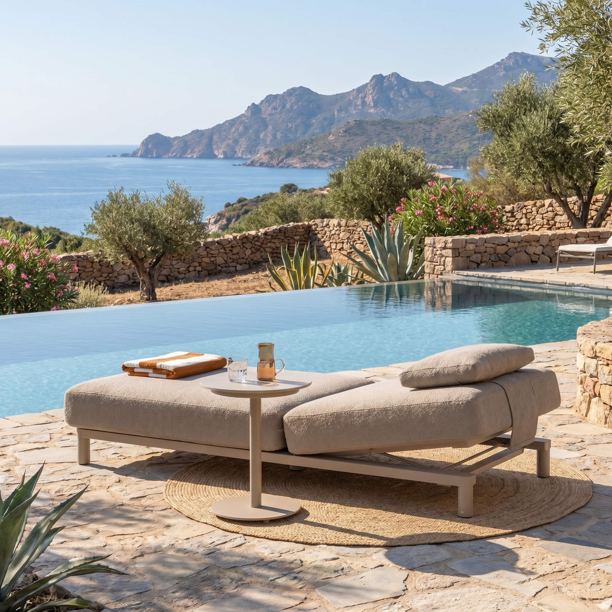 Bain de soleil MELOA sable pâle gris perle