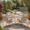 Vidéo d'ambiance en extérieur : ensemble table Nexa et chaises Savio installé sur une terrasse ensoleillée